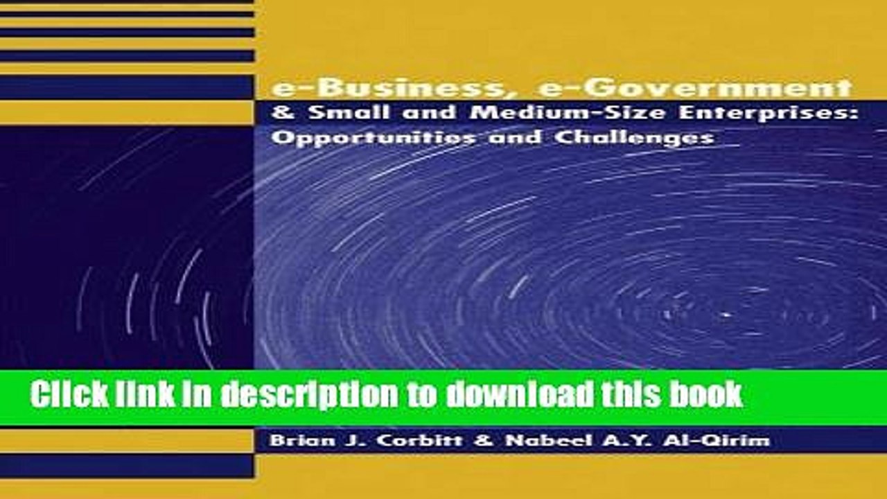 [PDF] E-Business, E-Government   Small and Medium-Size Enterprises: Opportunities and Challenges