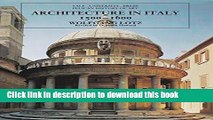 Read Book Architecture in Italy 1500-1600 (The Yale University Press Pelican History of Art)