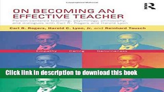 Read On Becoming an Effective Teacher: Person-centered teaching, psychology, philosophy, and