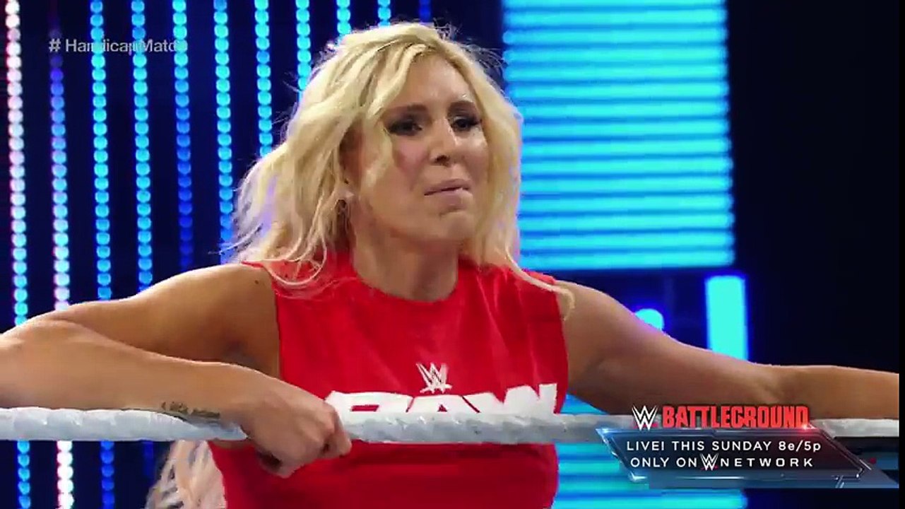 Sasha Banks vs. Charlotte & Dana Brooke - 2-on-1 Handicap Match- SmackDown Live, July 19, 2016