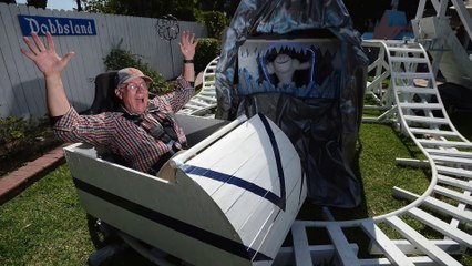 Un papy ingénieur transforme son jardin en parc d'attractions pour ses petits-enfants