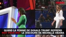 Quand Melania Trump s'inspire fortement d'un discours de Michelle Obama