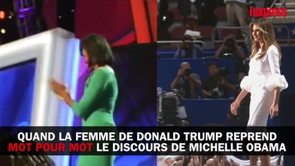 Quand Melania Trump s'inspire fortement d'un discours de Michelle Obama