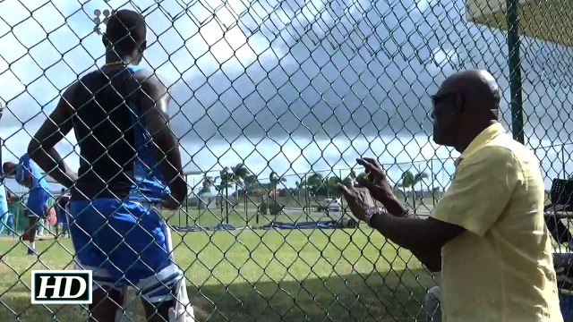 India vs West Indies Sir Viv Richards have fun with West Indies team