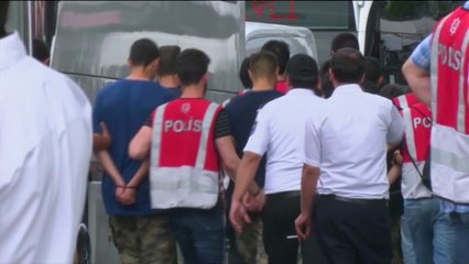 Coup suspects brought to Istanbul court