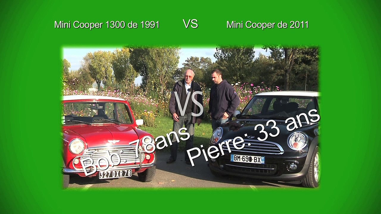 Mini Cooper 1300 de 1991 vs Mini Cooper de 2011 : maxi duel