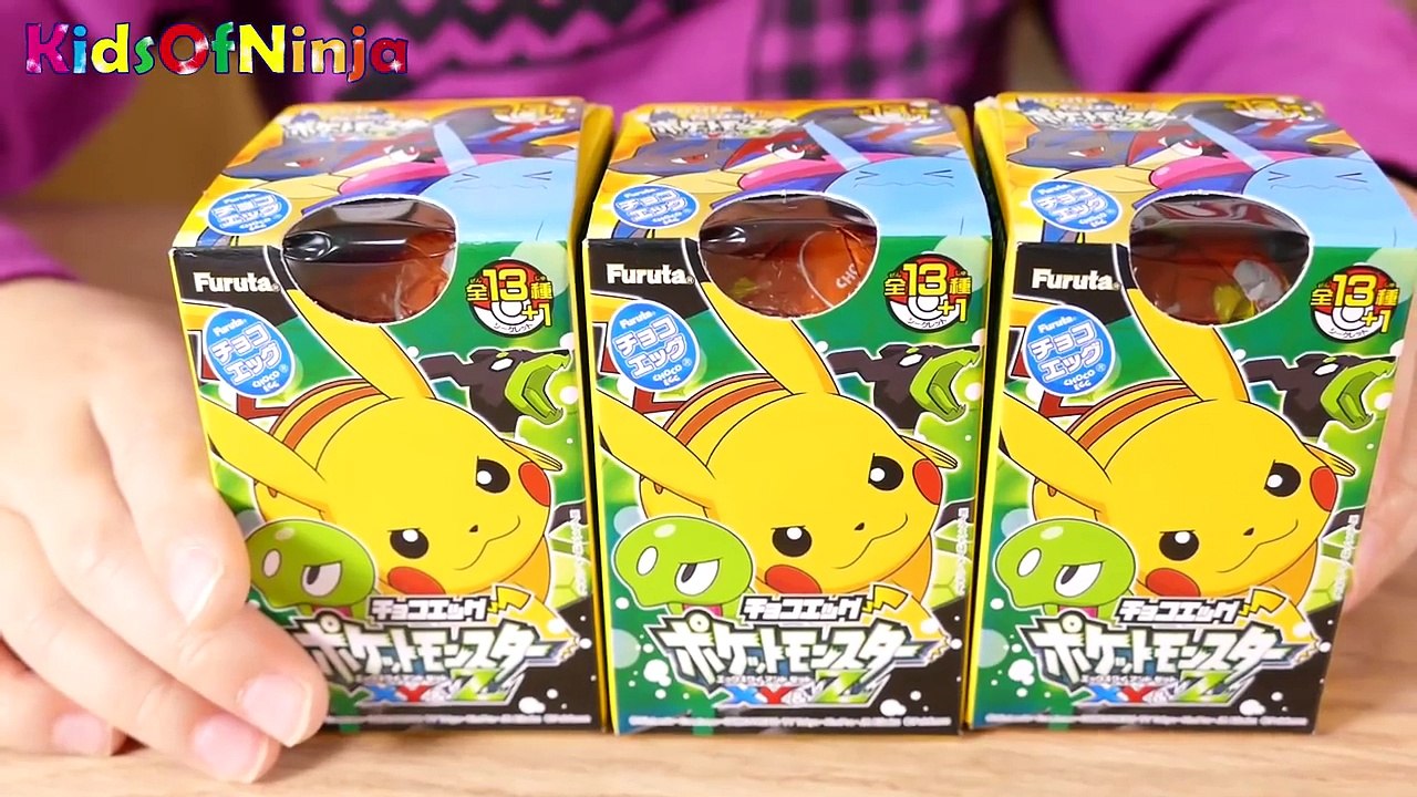 チョコエッグ ポケモン (Pokemon) & ガチャガチャ 危機一髪 開封♪ ポケットモンスター XY&Z Surprise Eggs