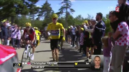 "Tour de France", France 2 : Christopher Froome termine l'étape du Mont Ventoux à pied