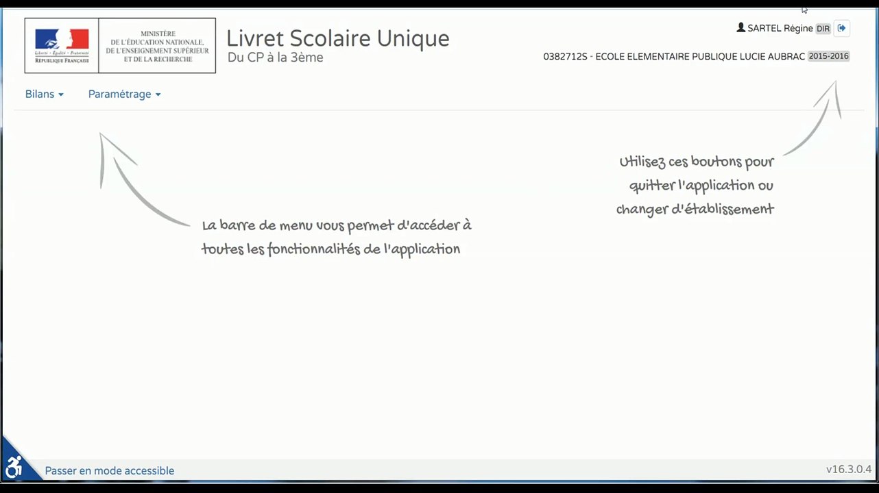 Présentation des différents onglets