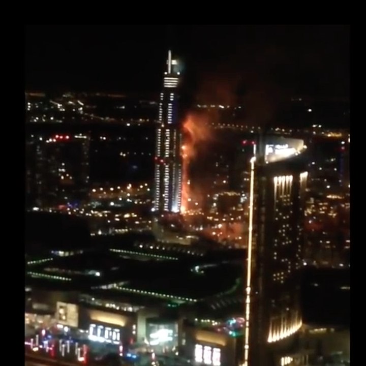 ¡Un incendio increíble en Dubai!