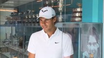 Rafael Nadal presents his museum at the Rafa Nadal Sports Centre in Manacor.