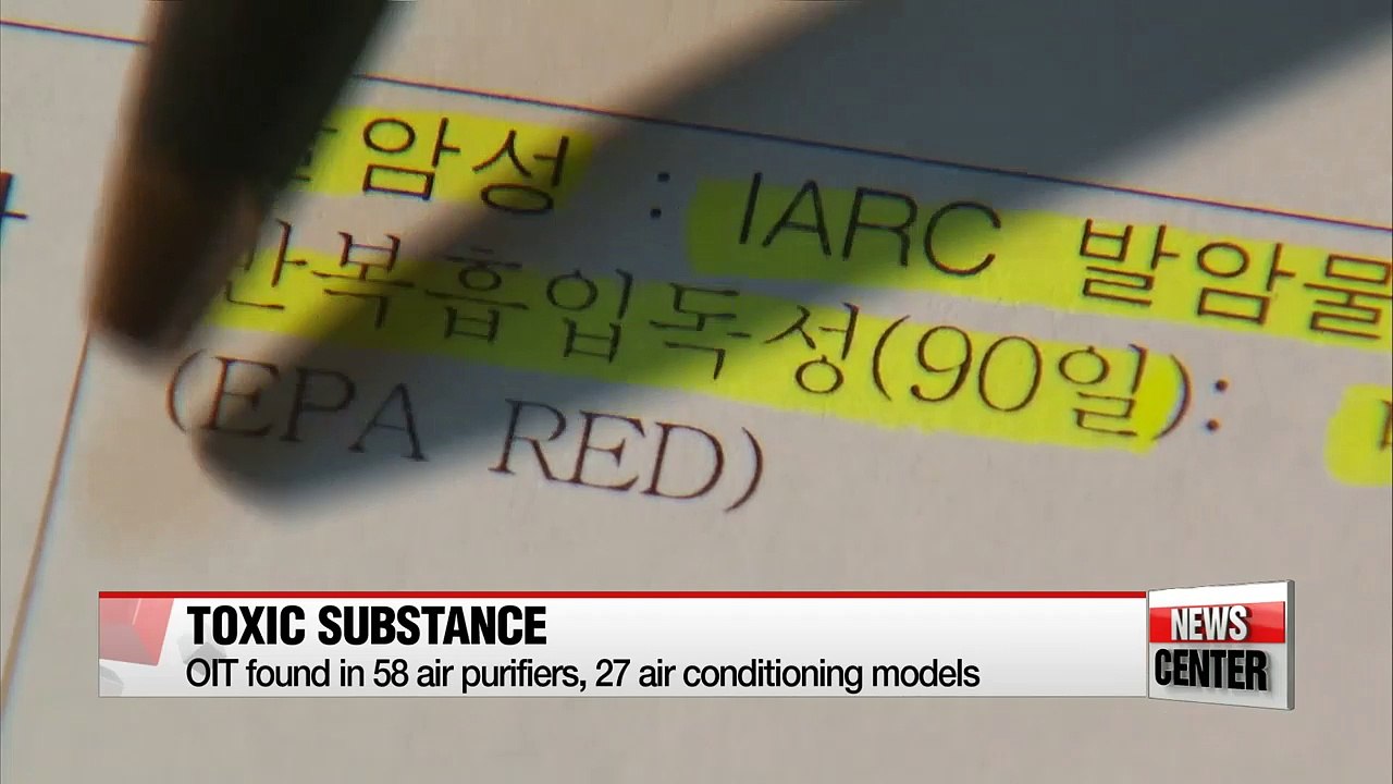 Toxic chemical substance found in air condition...