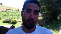 Martin Fourcade s'entraîne avec les fondeurs