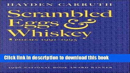 PDF Scrambled Eggs   Whiskey: Poems, 1991-1995 Free Books