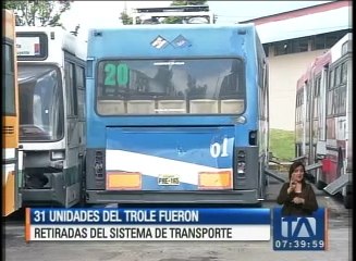 Download Video: 31 unidades del trole fueron retiradas del sistema de transporte público