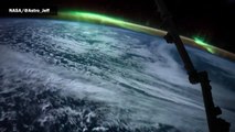 De magnifiques aurores boréales observées de l'espace