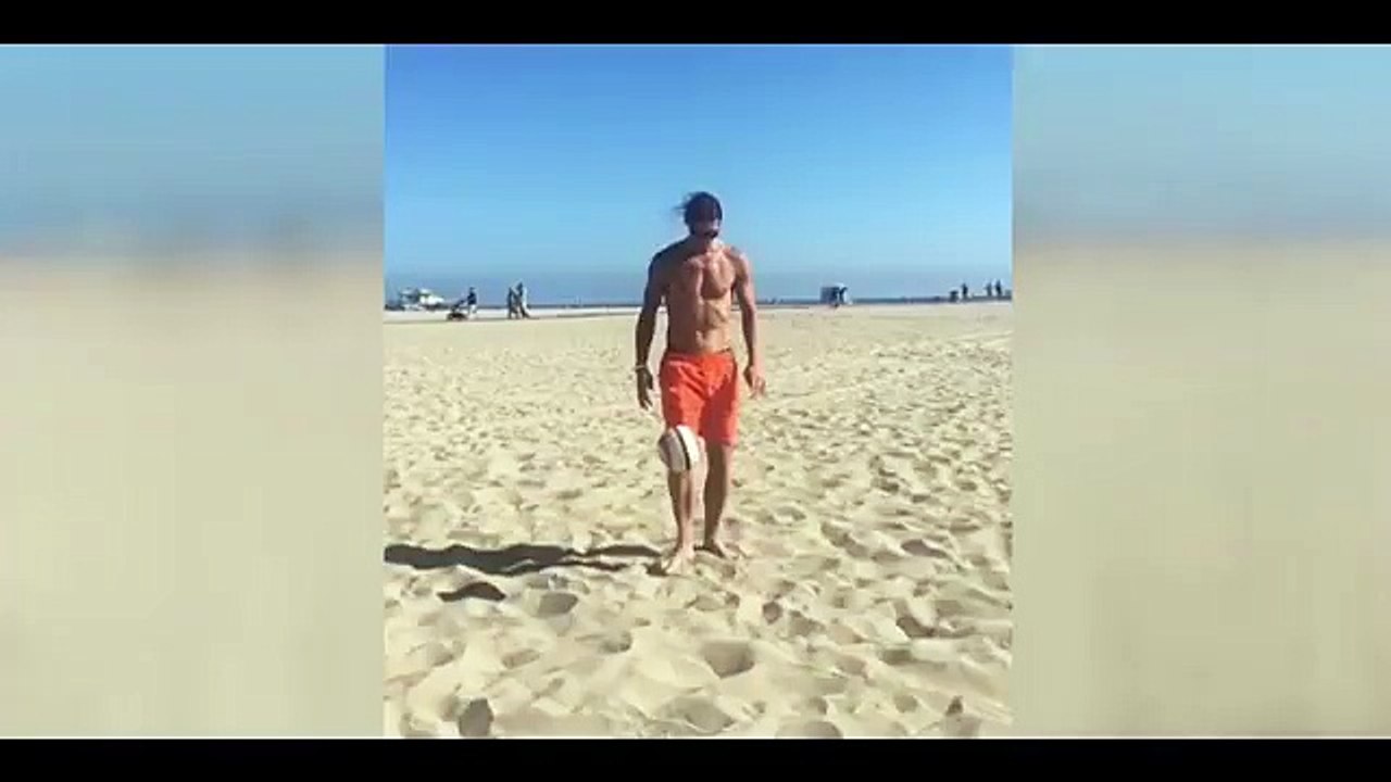 Zlatan'ın plaj keyfi...