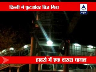 Foot overbridge collapses after truck hit in South Delhi, 1 injured