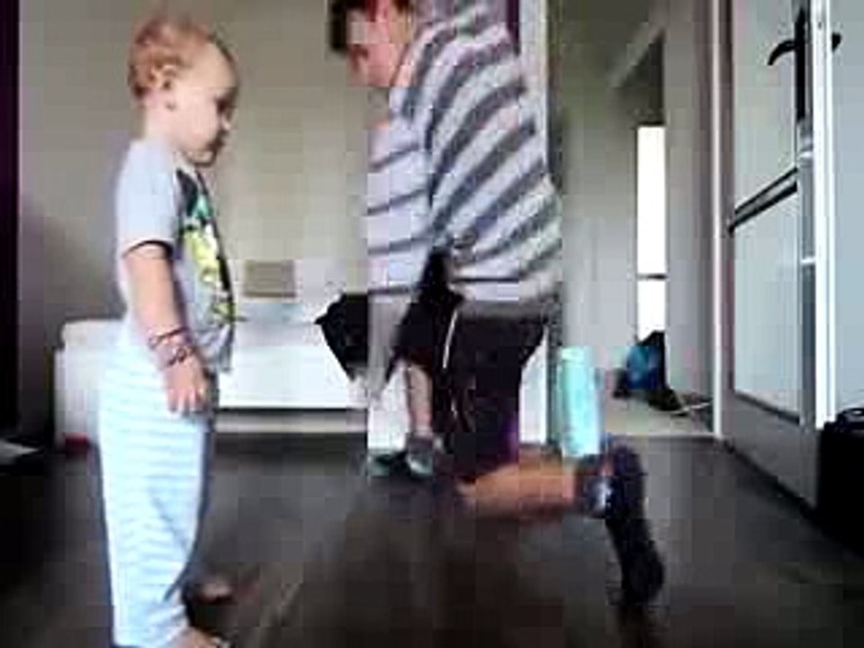 Baby Dance With His Dad