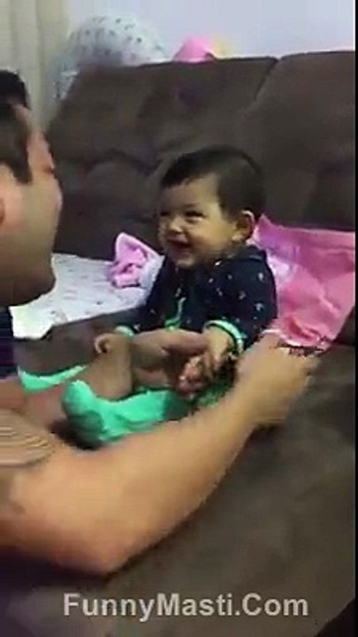 Baby Pranks Dad, Fake Cries Every Time He Tries To Cut Her Nails
