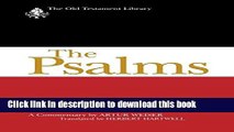Read Book The Psalms: A Commentary (The Old Testament Library) ebook textbooks