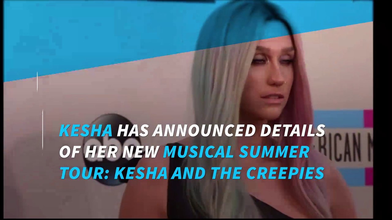 Kesha announces new summer tour: "Kesha and the Creepies"