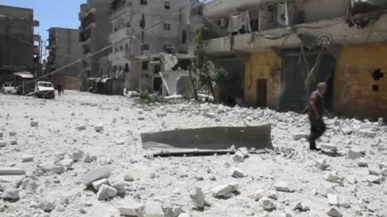 Suriye Ordusuna Ait Birlikler Halep'i Vurdu