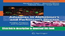 PDF Advances in Alzheimer s and Parkinson s Disease: Insights, Progress, and Perspectives  EBook