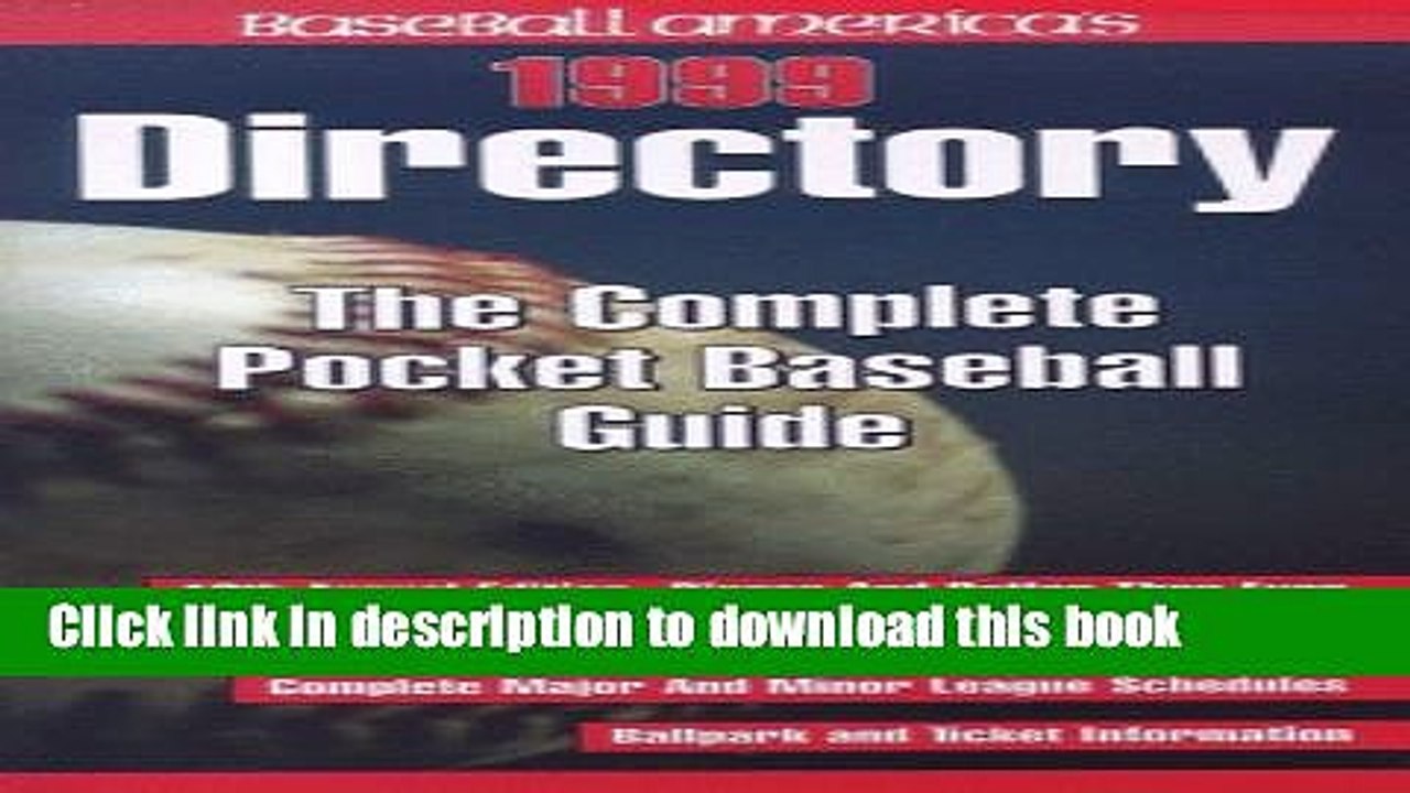 Read Book BASEBALL AMERICAS 1999 DIRECTORY ebook textbooks