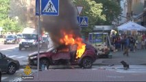 Ukraine blast: Journalist killed in Kiev car bomb