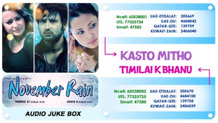 NOVEMBER RAIN - Full Audio Juke Box _ Nepali Movie Song _ Aryan Sigdel, Namrata Shrestha,