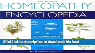 Download Homeopathy Encyclopedia Ebook Free