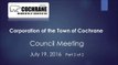Council Meeting - Town of Cochrane 2016-7-19 part 2 of 2