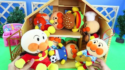 アンパンマン おもちゃアニメ お家訪問 お客さんいっぱいやってきた！ ぎゅうぎゅうアンパンマンハウス Anpanman Doll House