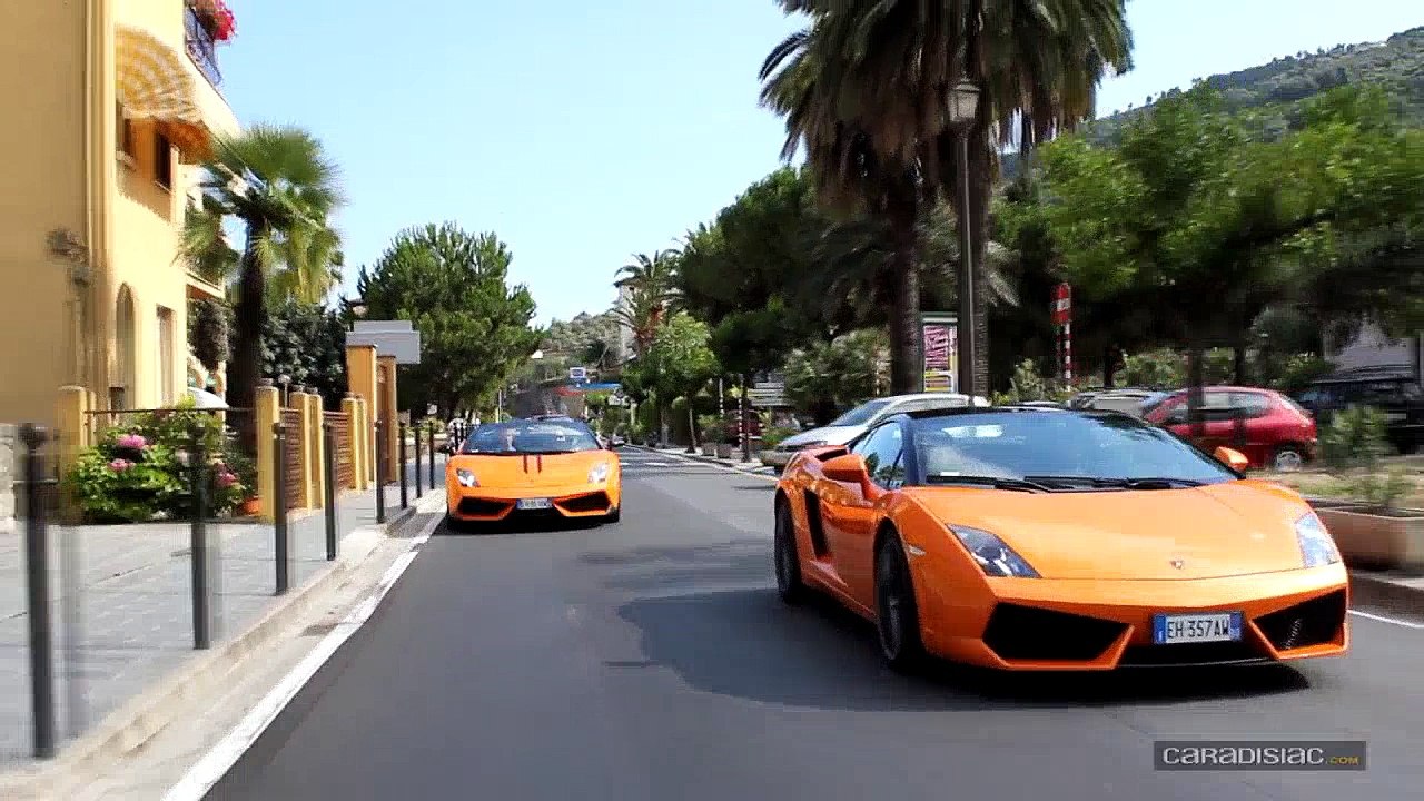 Virée Caradisiac: Lamborghini Gallardo LP570-4 Spyder Performante version longue