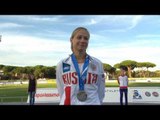 Women's 400 m T37/38 | Victory Ceremony | 2016 IPC Athletics European Championships Grosseto