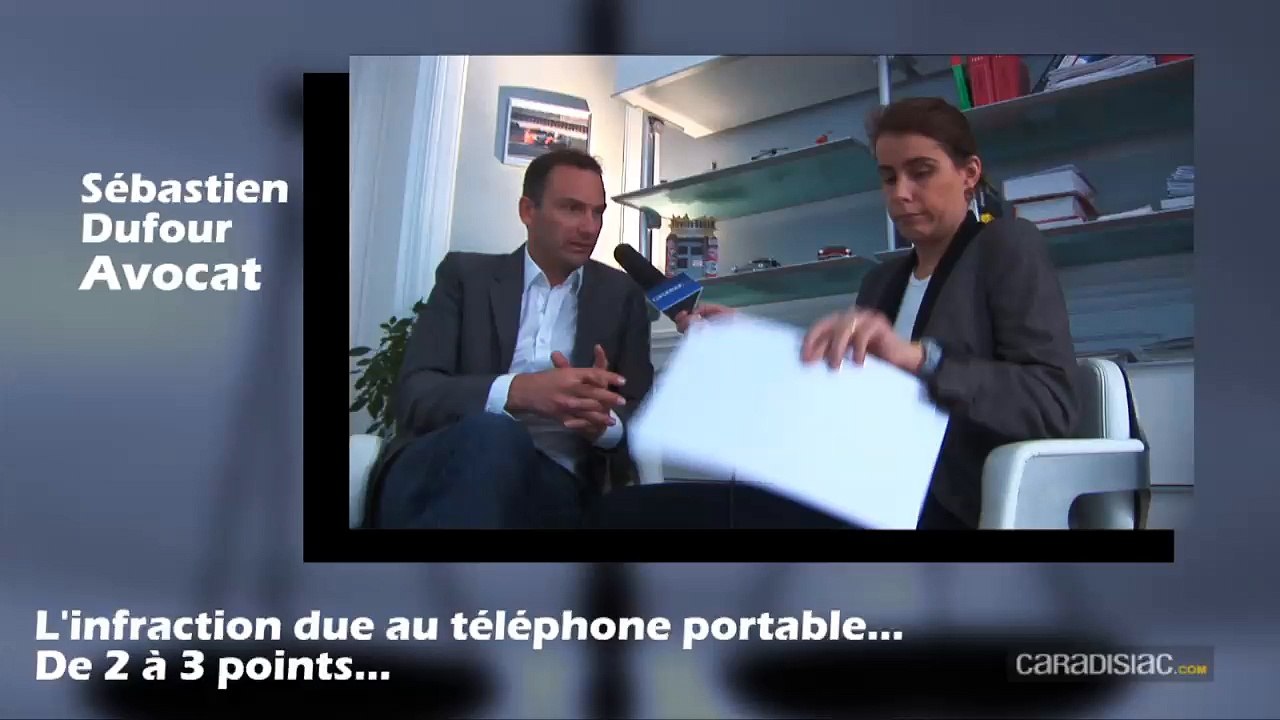Nouvelle réglementation - Téléphone au volant : 3 points au lieu de 2. La réaction de Maître Dufour