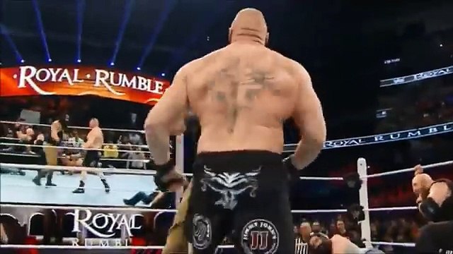 WWE Brock Lesnar Destroys Braun Strowman HD 2016