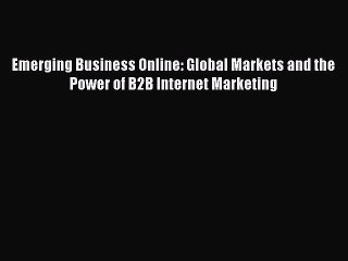 READ book  Emerging Business Online: Global Markets and the Power of B2B Internet Marketing