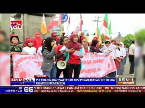 Puluhan Mahasiswi Indramayu Gelar Peringatan Hari Ibu Nasional