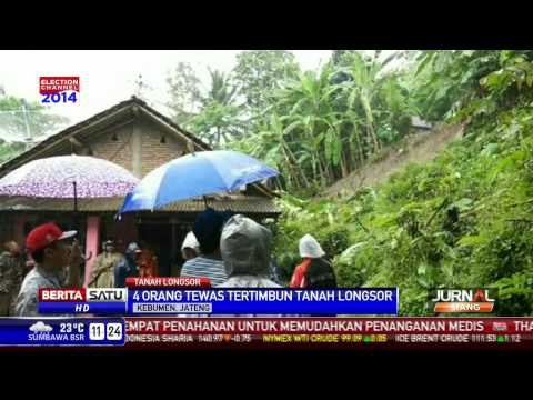 Satu Keluarga di Kebumen Tewas Tertimbun Tanah Longsor