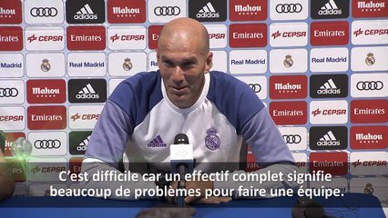 Real Madrid - Zidane : ''Content de l’effectif''