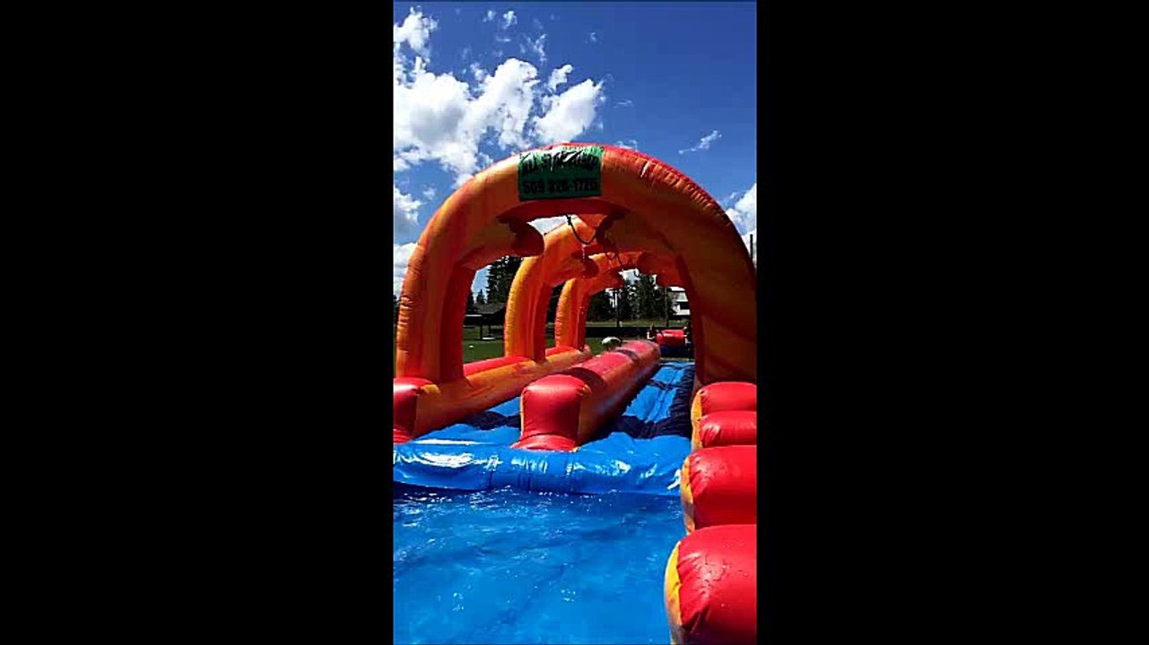 Derek Day in the Life fun with the water slide