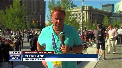 Protestors and police clash in Cleveland