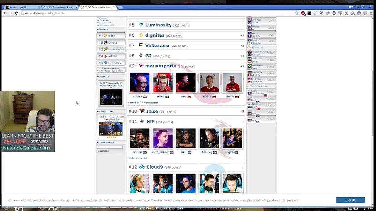 DaZeD Vlog - Toughest Pro Teams in CSGO #1