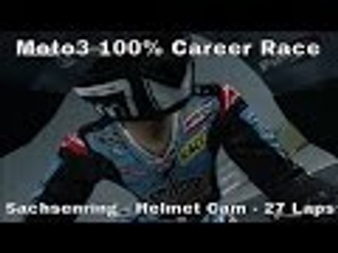 MotoGP 13 Gameplay PS3 | Moto3 Season | Sachsenring 27 Laps | Helmet Cam