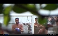 Buffon plays with fans Gianluigi Buffon goalkeeper with fans italia during holidays