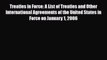 Read Treaties in Force: A List of Treaties and Other International Agreements of the United