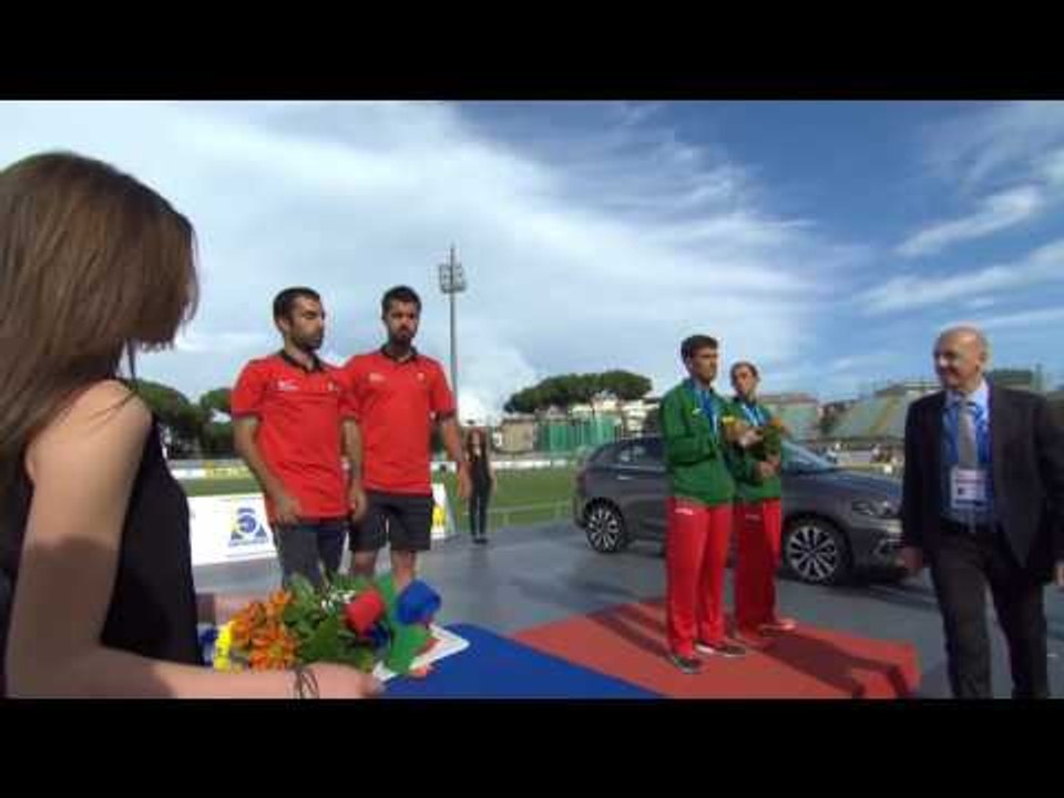 Men's 5000 m T11 | Victory Ceremony | 2016 IPC Athletics European Championships Grosseto