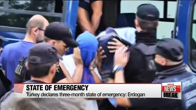 Turkey declares three-month state of emergency following failed coup